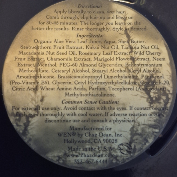 Wen Sweet Almond Mint Re-Moist Hydrating Hair Mask and Comb - Giant 8-ounce size - Picture 2 of 3